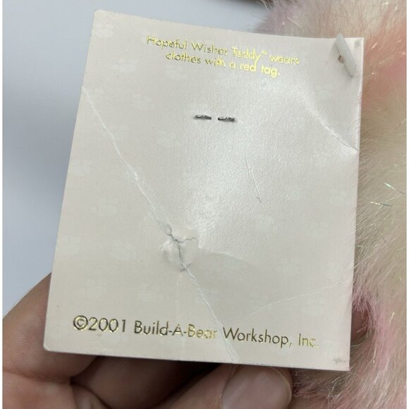 Hopeful Wishes Teddy Build a Bear Breast Cancer Retired with Pink Pin 1997 - Picture 10 of 13